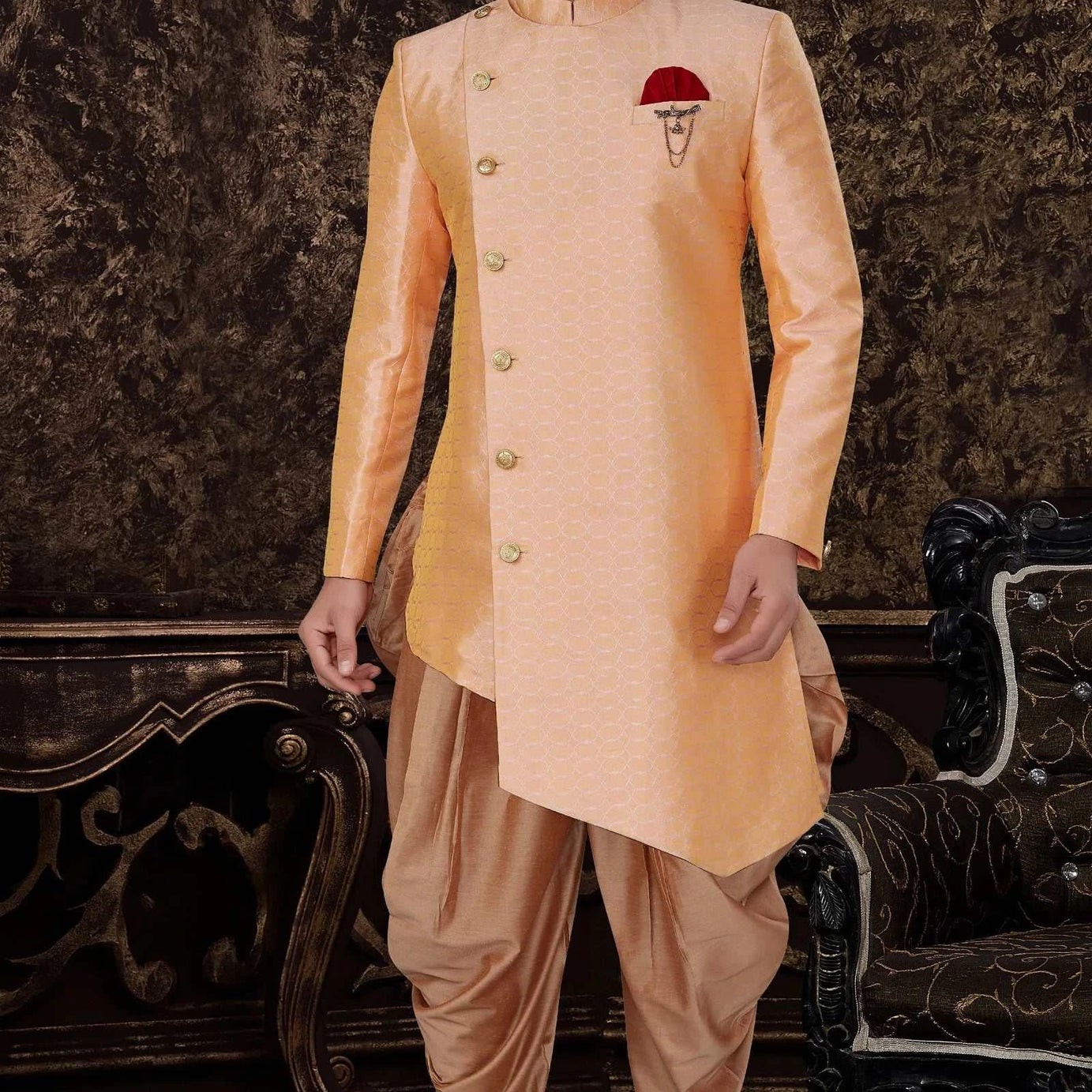 Exclusive Stylish Sherwani With Dhoti For Men - Ample To Buy