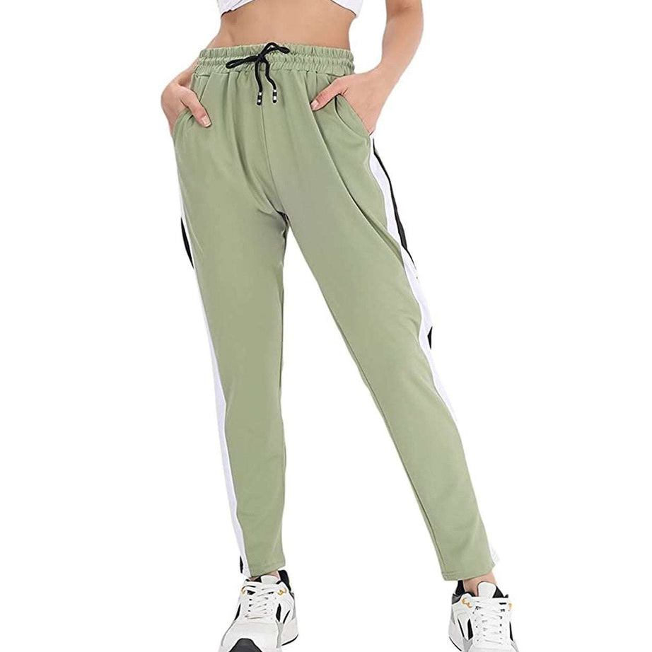 Olive Grey Casual Pant For Women - Ample To Buy