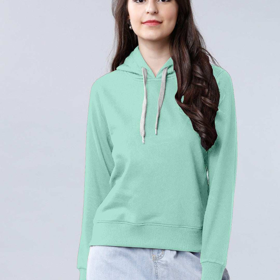 Sea Colour High Quality Premium Hoodie For Women's - Ample To Buy