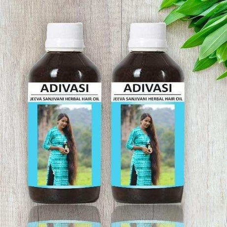 Adivasi Jeeva Sanjivani Herbal Hair Oil 125 ML (Pack of 2) - Ample To Buy